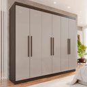 Ver imagem 1 de Guarda-Roupa Casal 6 Portas 4 Gavetas New Malibu Espresso Móveis