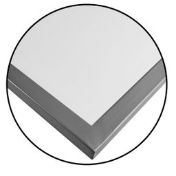 Mesa de Apoio Lateral para Sofá Belfast Prata e Branco - 5