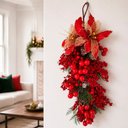 Ver imagem 2 de Pendente Guirlanda Natal Enfeite Decoração Porta Parede 60cm