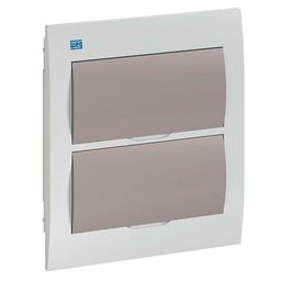 Quadro De Distribuição De Embutir 24 Disjuntores Fumê - 1