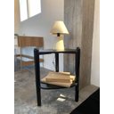 Ver imagem 7 de Mesa Lateral com Prateleira Orgânica 44,6cm Pé Madeira 28013 Artesano