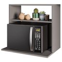 Ver imagem 2 de Suporte Microondas Nicho Luara Bp 60 Cm Eratto Moveis - Grafite