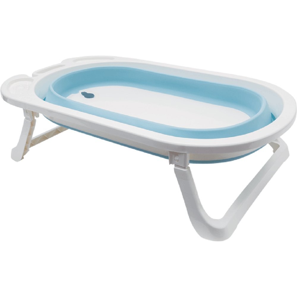 Banheira Baby Portatil Dobravel Flexivel Buba Azul | MadeiraMadeira