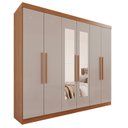 Ver imagem 3 de Guarda-Roupa Casal 6 Portas 4 Gavetas com Espelho New Malibu Espresso Móveis