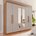 Guarda-Roupa Casal 6 Portas 4 Gavetas com Espelho New Malibu Espresso Móveis