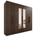 Ver imagem 3 de Guarda-Roupa Casal 6 Portas 4 Gavetas com Espelho New Malibu Espresso Móveis