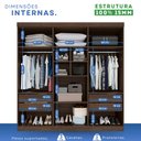 Ver imagem 5 de Guarda-Roupa Casal 6 Portas 4 Gavetas com Espelho New Malibu Espresso Móveis