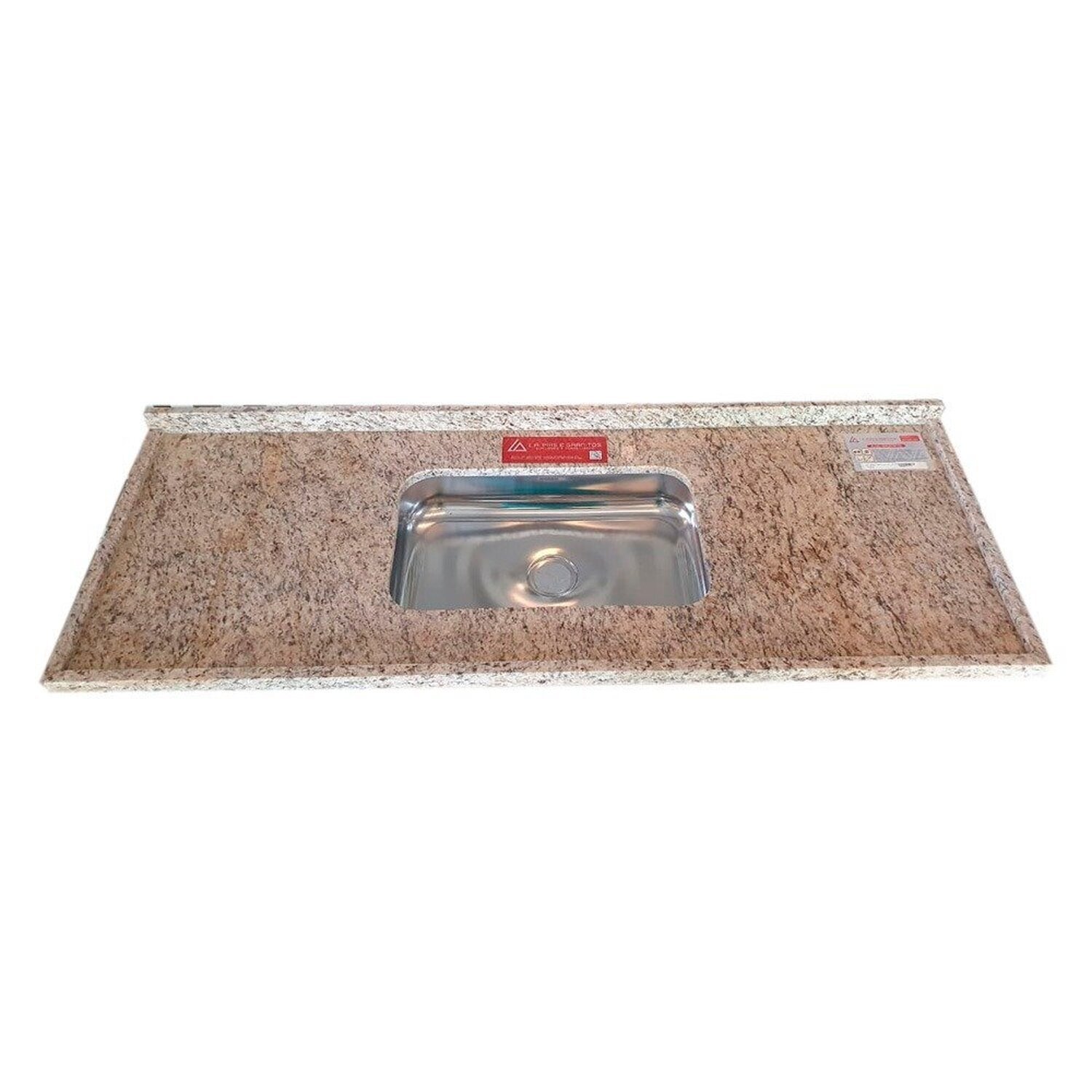 Pia de Cozinha Granito 180cm Santa Cecilia Standard Cuba Simples - 1