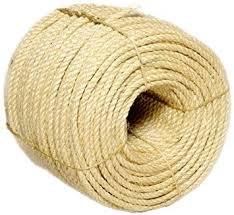 CORDA E FIO DE SISAL - 8MM X 110MTS - Marrom amarelado - 1
