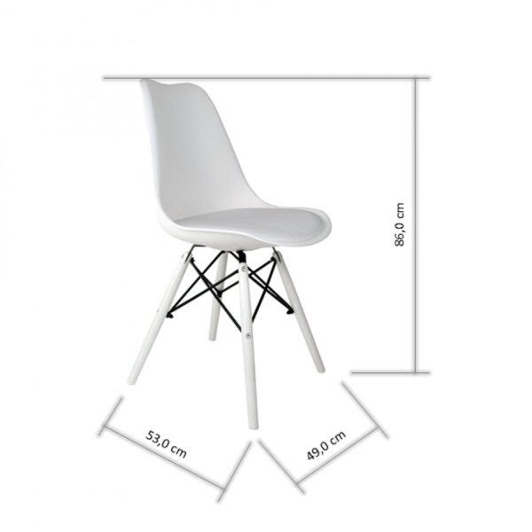 Cadeira Base Escura Saarinen Dsw-P Empório Tiffany - 3