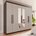 Guarda-Roupa Casal 6 Portas 4 Gavetas com Espelho New Malibu Espresso Móveis