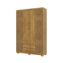 Ver imagem 5 de Guarda Roupa Pequeno Ep 4 Portas e 3 Gavetas Ideal para Quarto de Solteiro:nature-brisa