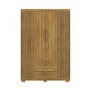 Ver imagem 2 de Guarda Roupa Pequeno Ep 4 Portas e 3 Gavetas Ideal para Quarto de Solteiro:nature-brisa
