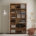 Ver imagem 2 de Guarda Roupa Solteiro Multiuso sem Gaveta Reforçado Ouro Fechadura com Chave Amêndoa / Fendi