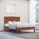 Ver imagem 5 de Cama Casal Madeira Maciça 1149 Imbuia Milani Store