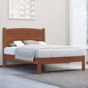 Ver imagem 2 de Cama Casal Madeira Maciça 1149 Imbuia Milani Store