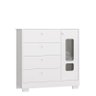 Jogo de Quarto Infantil New Danny Plus com Berço e Cômoda Branco Fosco - Reller Móveis - 5