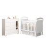 Jogo de Quarto Infantil New Danny Plus com Berço e Cômoda Branco Fosco - Reller Móveis - 1