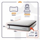 Ver imagem 4 de Colchão Espuma D33 San Diego Casal 138x188x29 Branco