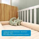 Ver mais imagens de Quarto de Bebê Cômoda 3 Gavetas Berço Americano 100% MDF Teka Espresso Móveis Branco Brilho/Amêndoa