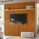 Ver imagem 1 de Painel Tv 75 Pol 238cm Ripado para Sala Kalven M20 - D’Rossi
