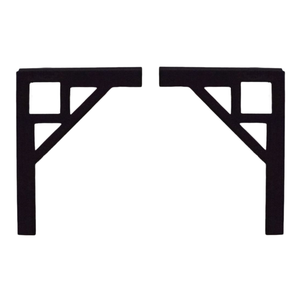 Mão Francesa Média 15x20cm Quadrada PRETA All Style