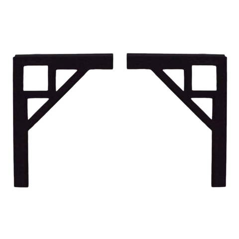 Mão Francesa Média 15x20cm Quadrada PRETA All Style