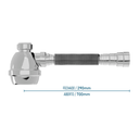 Ver imagem 2 de Sifão Sanfonado Extensível Blukit com Copo 70cm Cromado Universal 031701