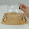 Jogo 4 Peças para Queijo Home&co com Tampa de Vidro Bambu - 5