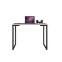 Ver imagem 1 de Mesa Industrial Escrivaninha Moderna Mdf 100x60 Metalon Preto Plancasa:sal Rosa