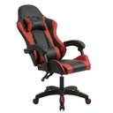 Ver imagem 7 de Cadeira Gamer Elite Courino com Encosto Reclinável e Almofadas Preto e Vermelho