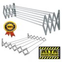 Ver imagem 2 de Varal Sanfonado Parede Retrátil 60cm Aço Pintado