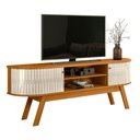 Ver imagem 1 de Rack para TV Estilo Nobre 75 Polegadas 183cm MDP Cinamomo Off White Casah