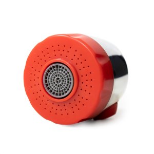 Bico Arejador Duplo Jato Abs Vermelho/cromado P/bica Gourmet