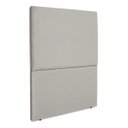 Ver imagem 3 de Cabeceira Cama Box Organica Solteiro 90cm Luna Suede C/frame Cinza