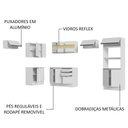 Ver imagem 5 de Armário de Cozinha Completa de Canto 100% MDF 447cm Branco Smart Madesa 01