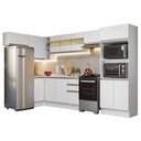 Ver imagem 3 de Armário de Cozinha Completa de Canto 100% MDF 447cm Branco Smart Madesa 01