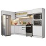 Armário de Cozinha Completa de Canto 100% MDF 447cm Branco Smart Madesa 01 - 3