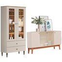 Ver imagem 1 de Cristaleira Liz e Buffet Eiffel para Sala Off White Nature Henn