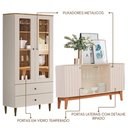 Ver imagem 6 de Cristaleira Liz e Buffet Eiffel para Sala Off White Nature Henn