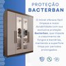 Guarda-roupa Solteiro 4 Portas 3 Gavetas com Espelho Roma Espresso Móveis - 12