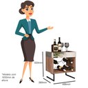 Ver imagem 4 de Conjunto 2 Adegas Espelhadas 6 Garrafas com Pés Metálicos Estilo Industrial Loft D09 Demolição/