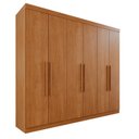 Ver imagem 4 de Guarda-Roupa Casal Casal 6 Portas 3 Gavetas Roma Espresso Móveis Marrom/Cinamomo
