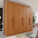 Ver imagem 2 de Guarda-Roupa Casal Casal 6 Portas 3 Gavetas Roma Espresso Móveis