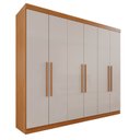 Ver imagem 4 de Guarda-Roupa Casal Casal 6 Portas 3 Gavetas Roma Espresso Móveis