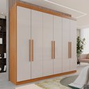 Ver imagem 1 de Guarda-Roupa Casal Casal 6 Portas 3 Gavetas Roma Espresso Móveis Marrom/Cinamomo/Off White
