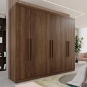 Ver imagem 2 de Guarda-Roupa Casal Casal 6 Portas 3 Gavetas Roma Espresso Móveis