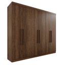 Ver imagem 4 de Guarda-Roupa Casal Casal 6 Portas 3 Gavetas Roma Espresso Móveis