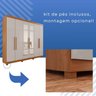 Guarda-Roupa Casal Casal 6 Portas 3 Gavetas com Espelho Roma Espresso Móveis - 10