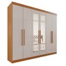 Guarda-Roupa Casal Casal 6 Portas 3 Gavetas com Espelho Roma Espresso Móveis - 4